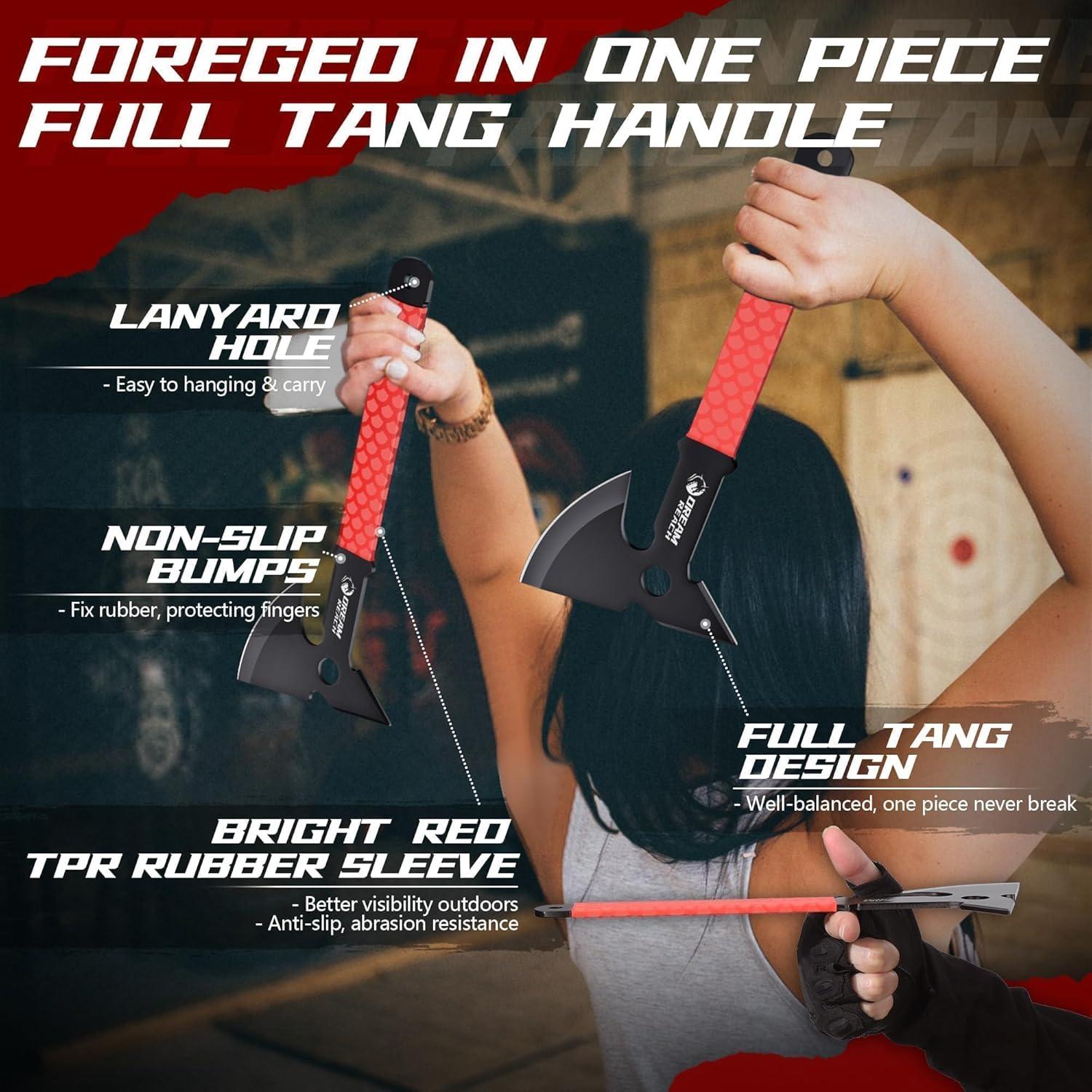 Juego de Hachas de Lanzamiento Dream Reach - 3 Piezas con Funda