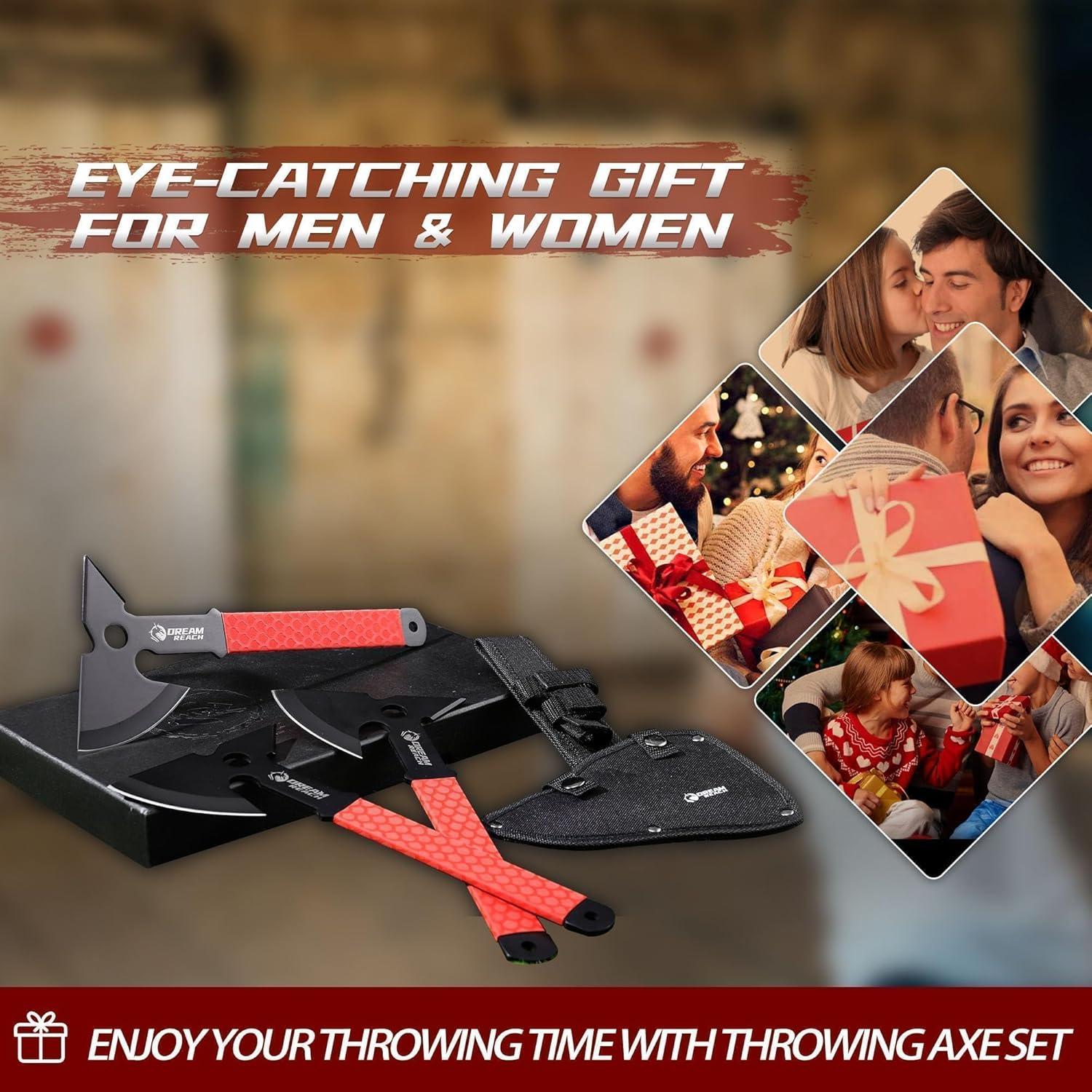 Juego de Hachas de Lanzamiento Dream Reach - 3 Piezas con Funda