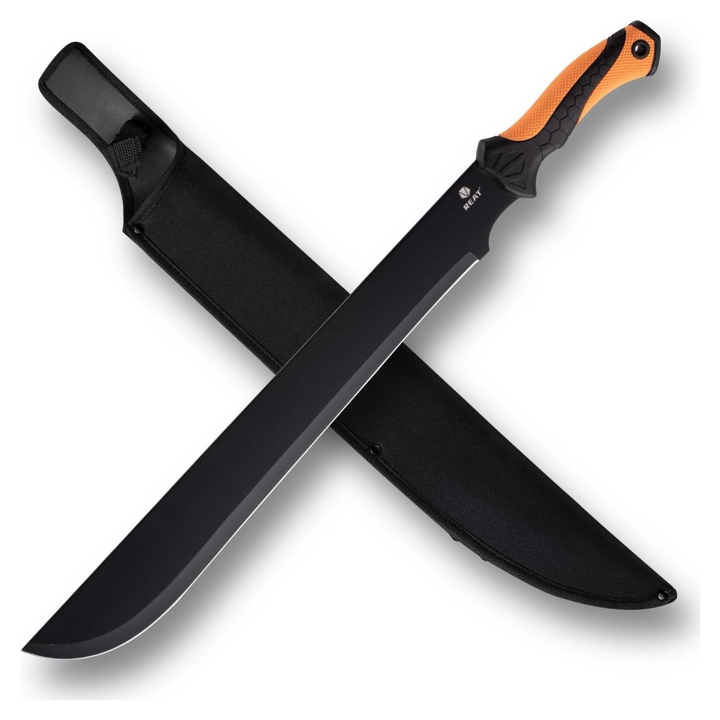 Machete de Jardinería REAT 61 cm con Funda y Mango Ergonómico