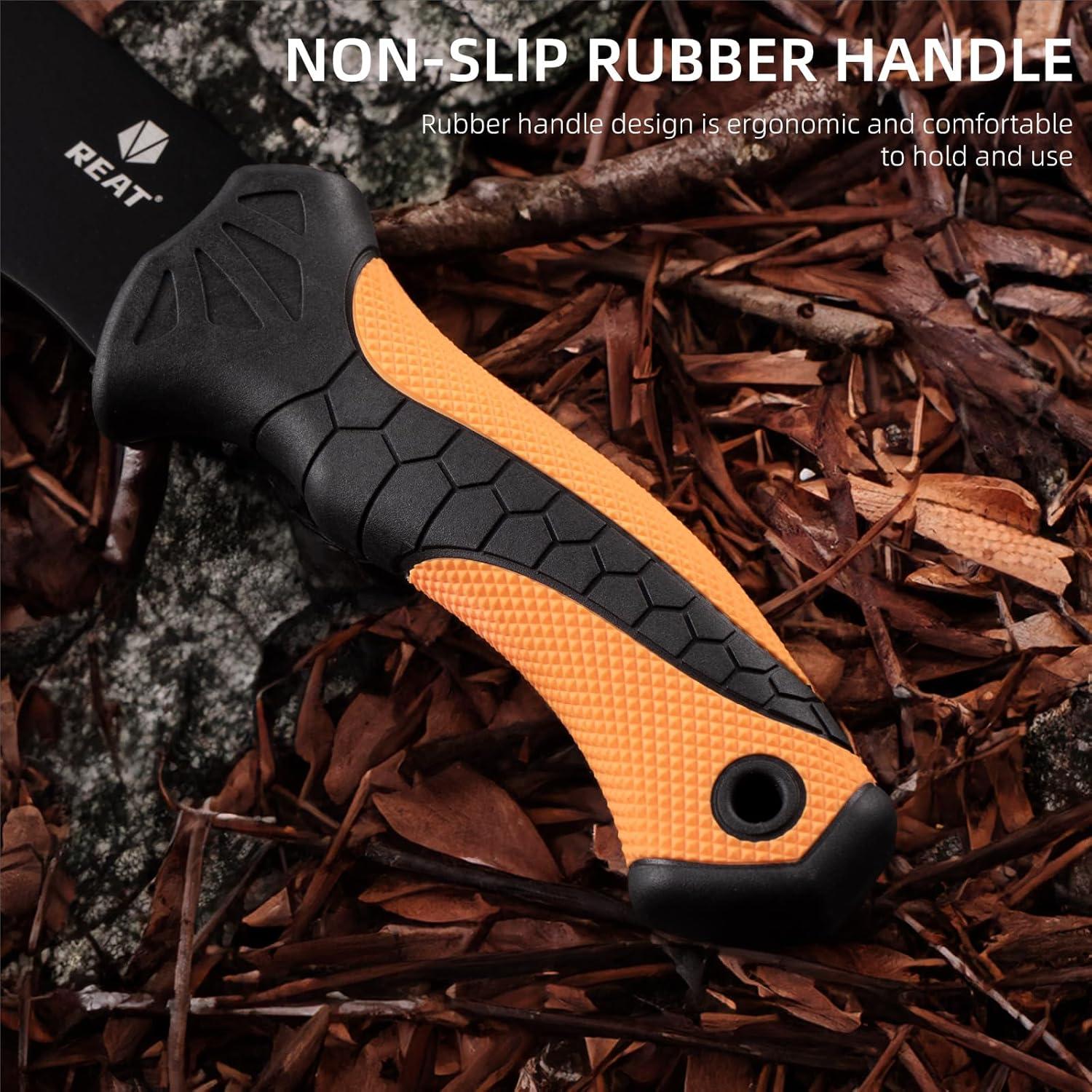 Machete de Jardinería REAT 61 cm con Funda y Mango Ergonómico