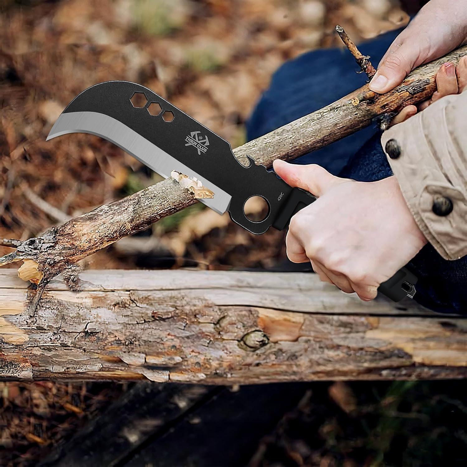 Machete de Hoja de Gancho THRWCLUB 30.99 cm para Jardinería