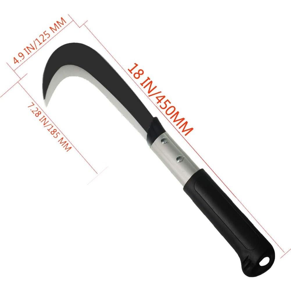 Machete de Hoz KEYI 50.8 cm con Mango de Aluminio y Hoja de Acero