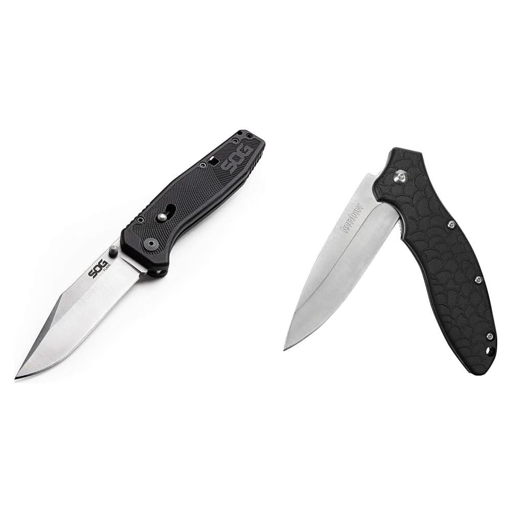 Cuchillo Plegable SOG Flare EDC Acero Inoxidable 8.89 cm