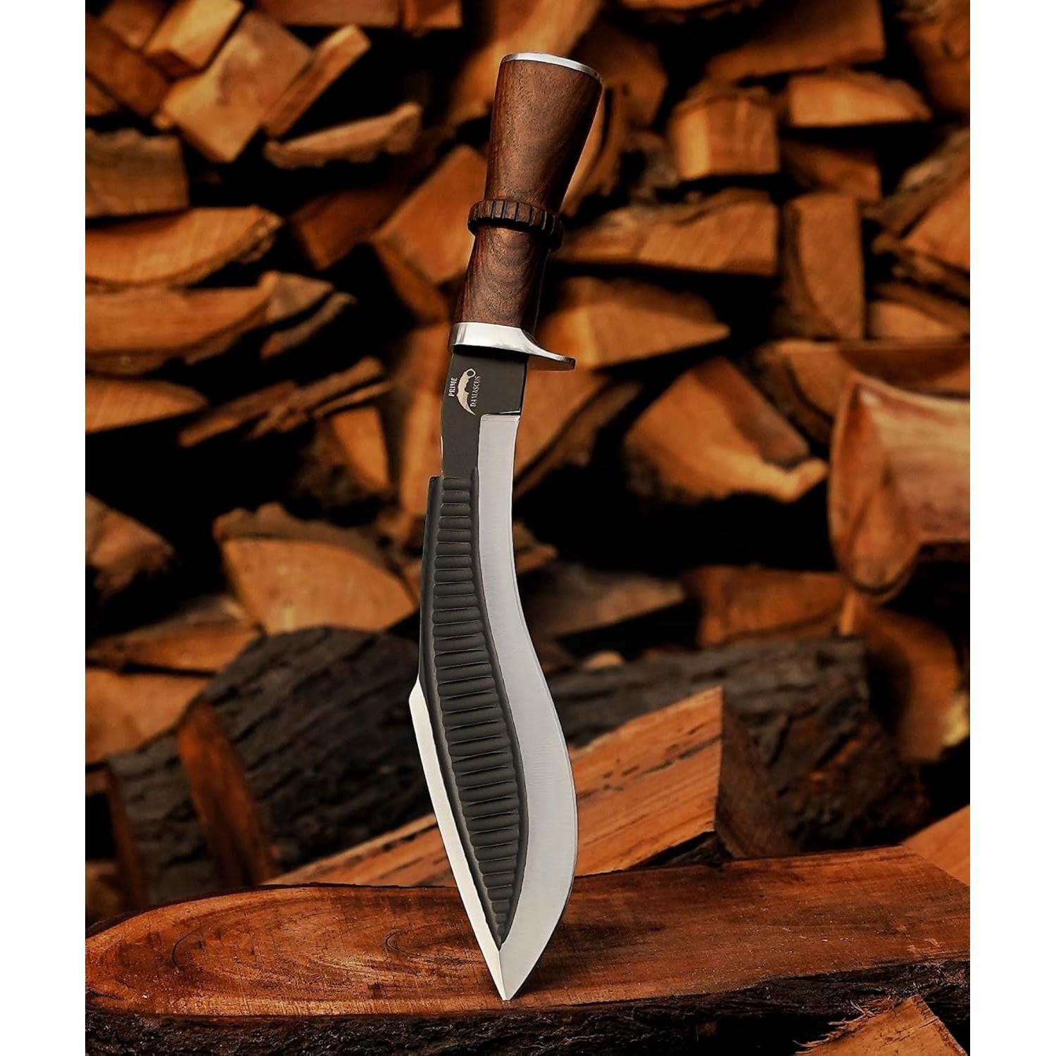 Cuchillo Kukri Prime Damascus 29 cm Acero Inoxidable con Funda