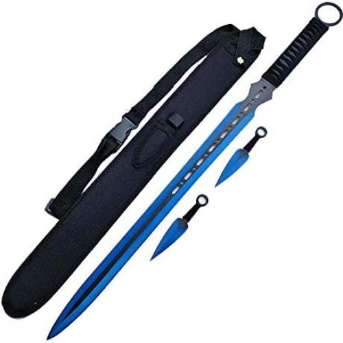 Machete Ninja Ace Martial Arts 68.58 cm con Cuchillos Lanzadores