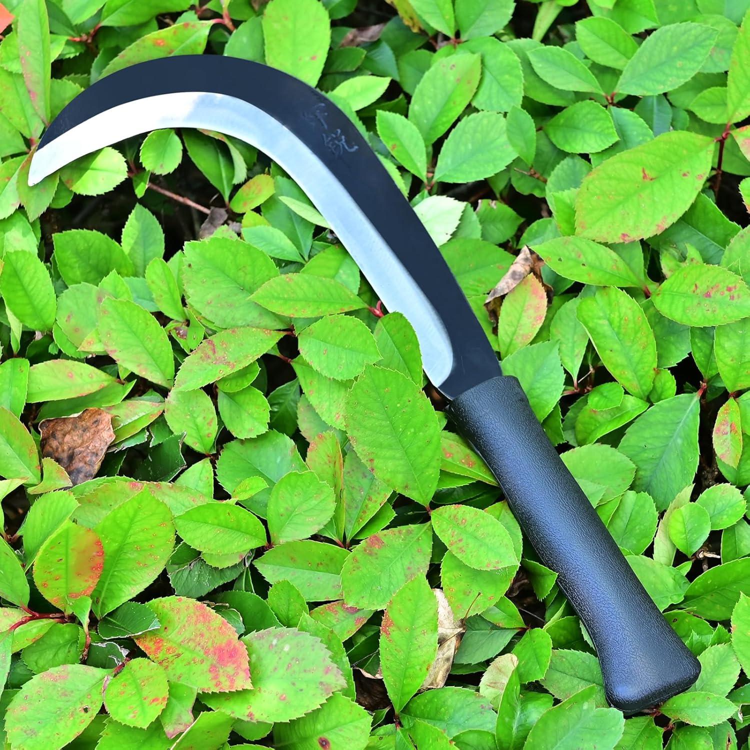 Hoz de Gancho EcoDigiLife 14" Acero al Carbono Mango Goma