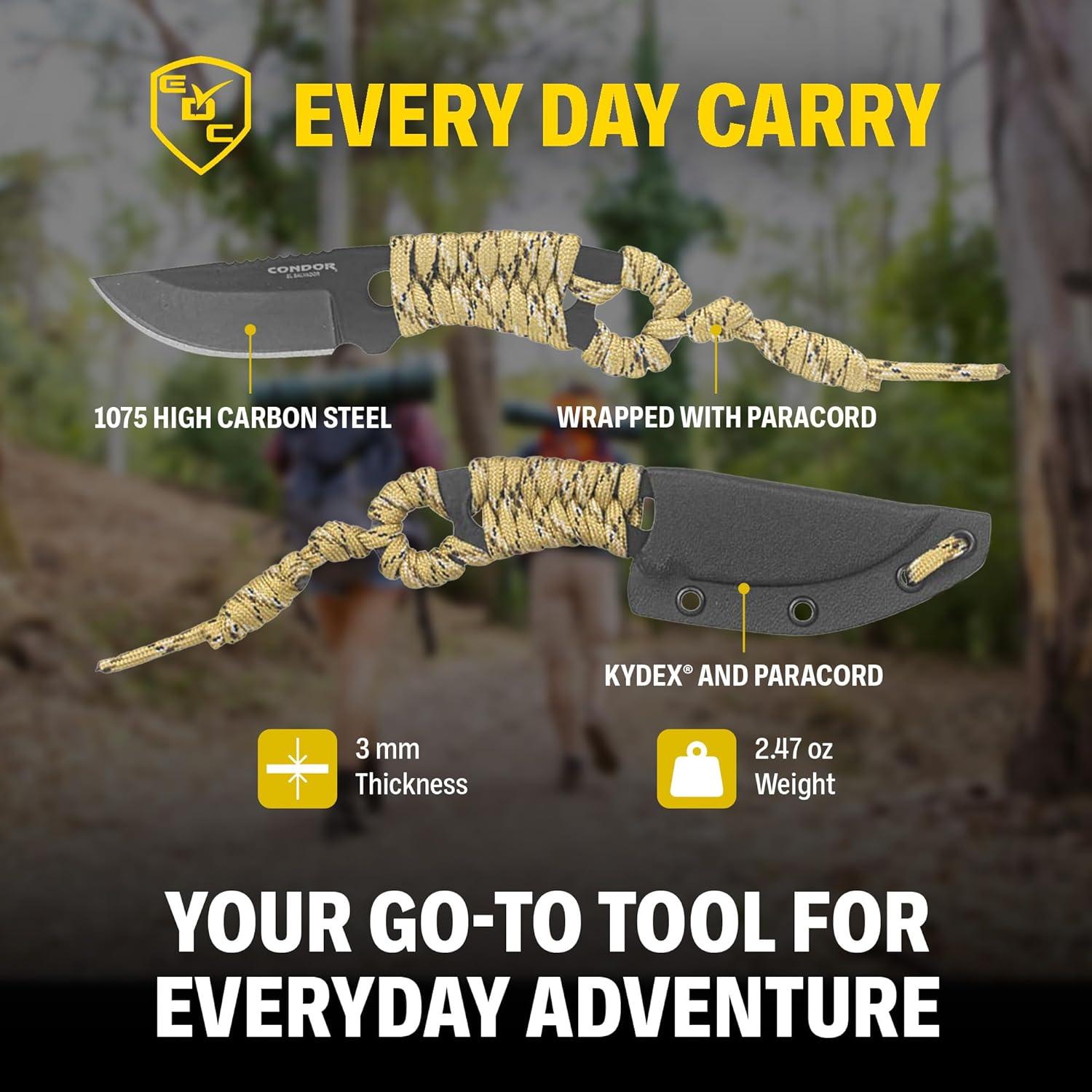 Cuchillo de Cuello Condor CTK80825HC Tan Desierto 13.7cm