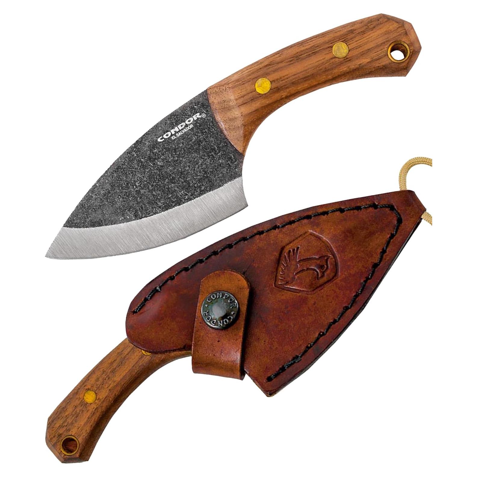 Cuchillo de Cuello Fijo Condor CTK802326HC - Acero 1095 - Mango Nogal