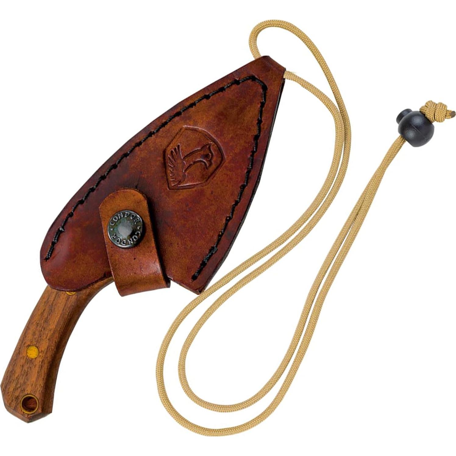 Cuchillo de Cuello Fijo Condor CTK802326HC - Acero 1095 - Mango Nogal