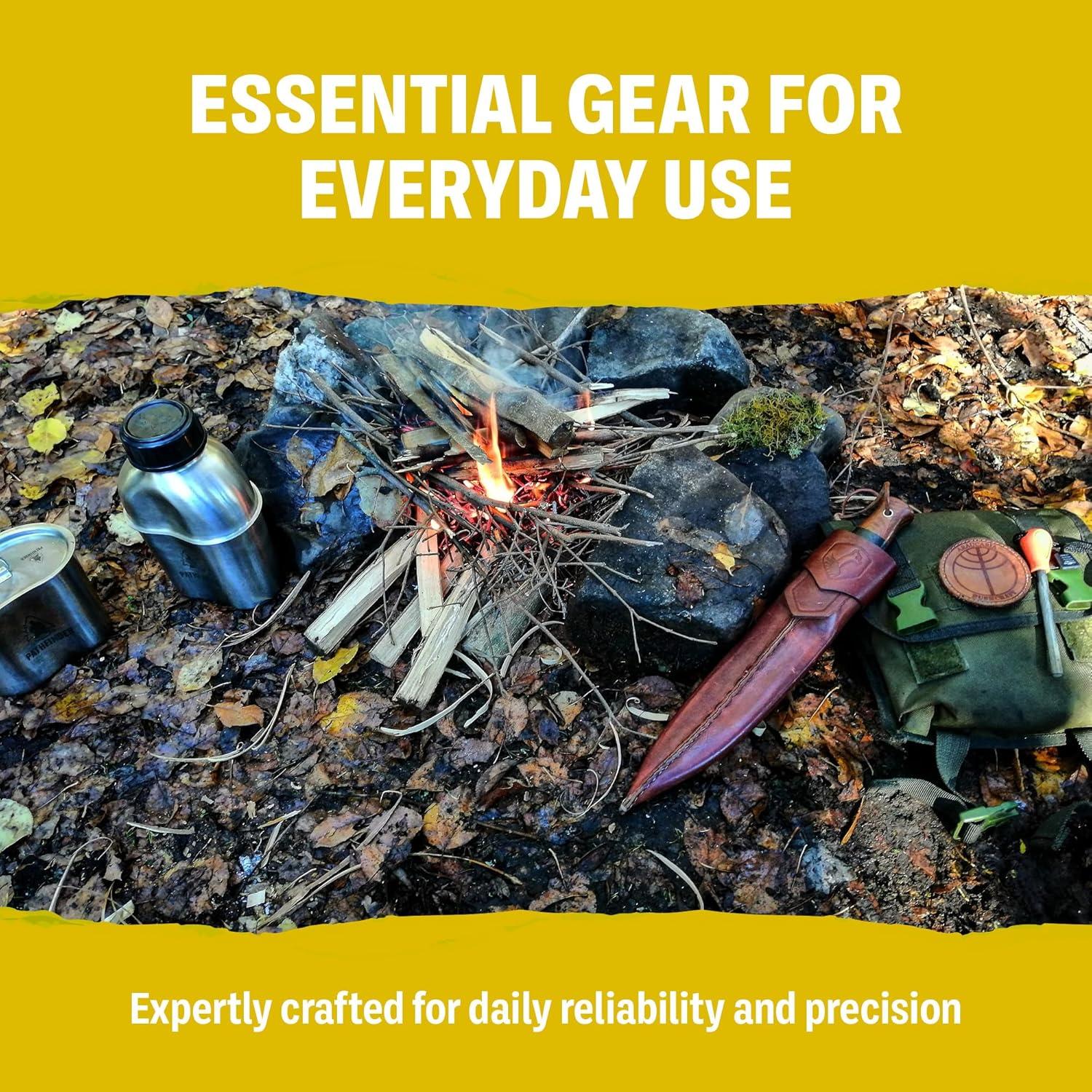 Cuchillo de Cuello Fijo Condor CTK802326HC - Acero 1095 - Mango Nogal