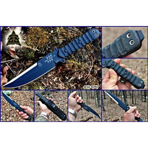 Cuchillo TOPS Cero Oscuro 30 cm Acero Carbono Full Tang