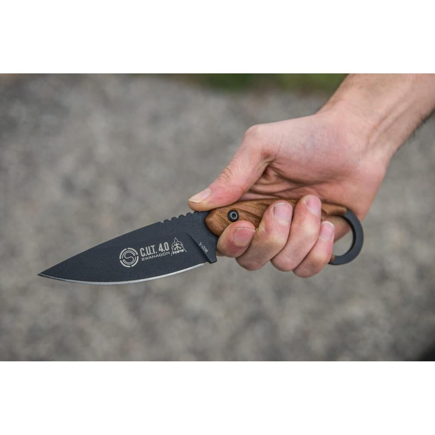 Cuchillo Fijo TOPS Knives Cut 4.0 Full Tang 10.8 cm