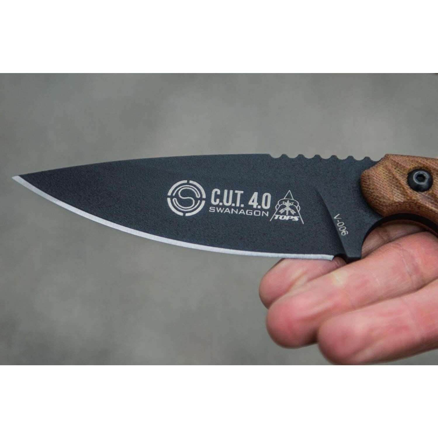 Cuchillo Fijo TOPS Knives Cut 4.0 Full Tang 10.8 cm