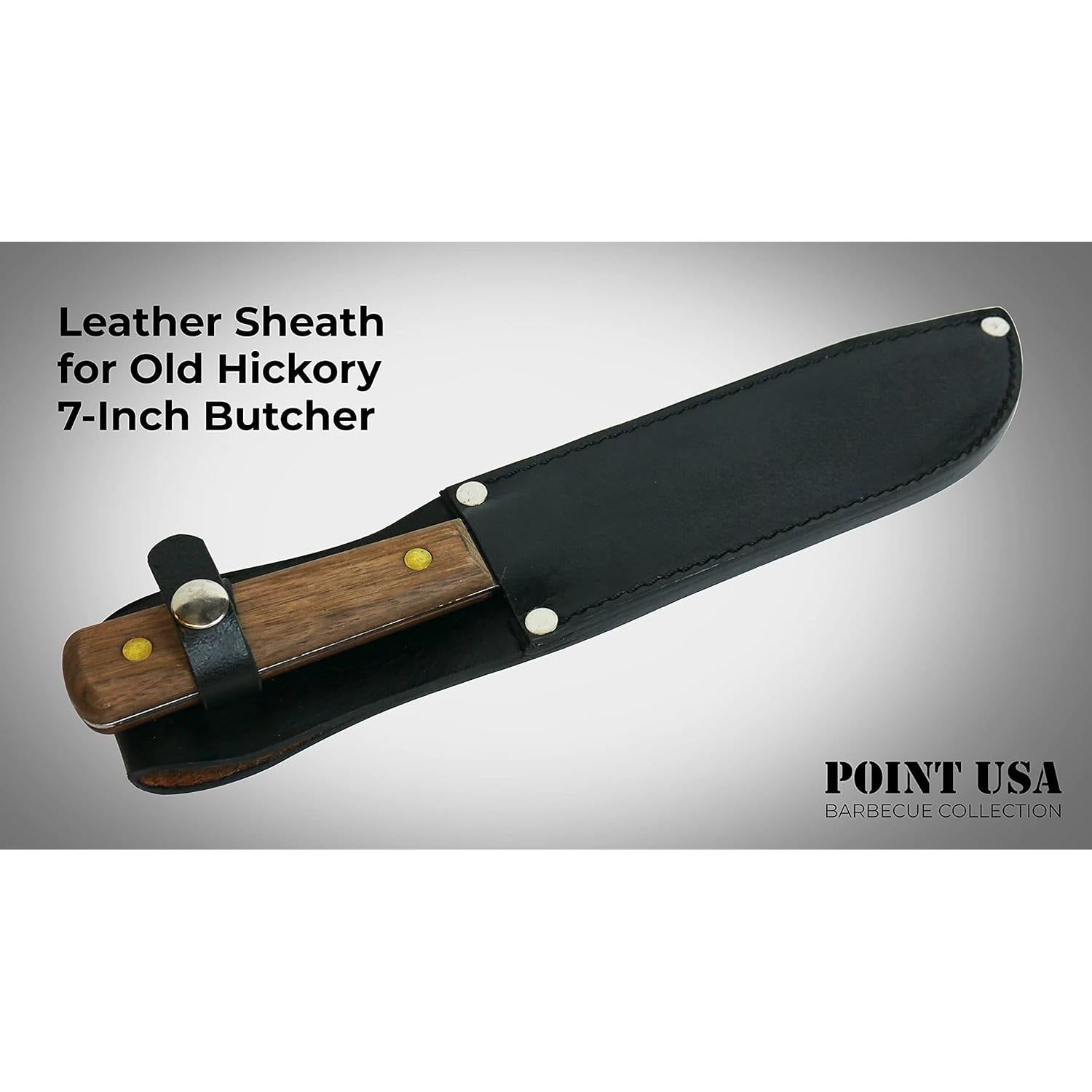 Funda de cuero para cuchillo de carnicero Old Hickory 7"