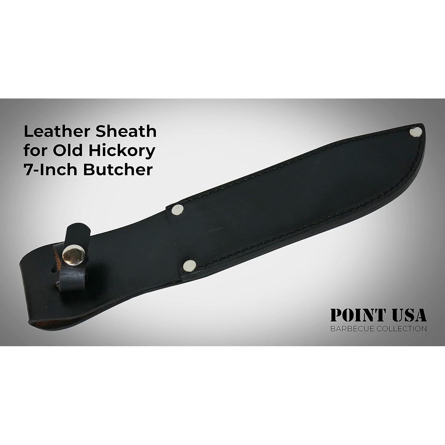 Funda de cuero para cuchillo de carnicero Old Hickory 7"