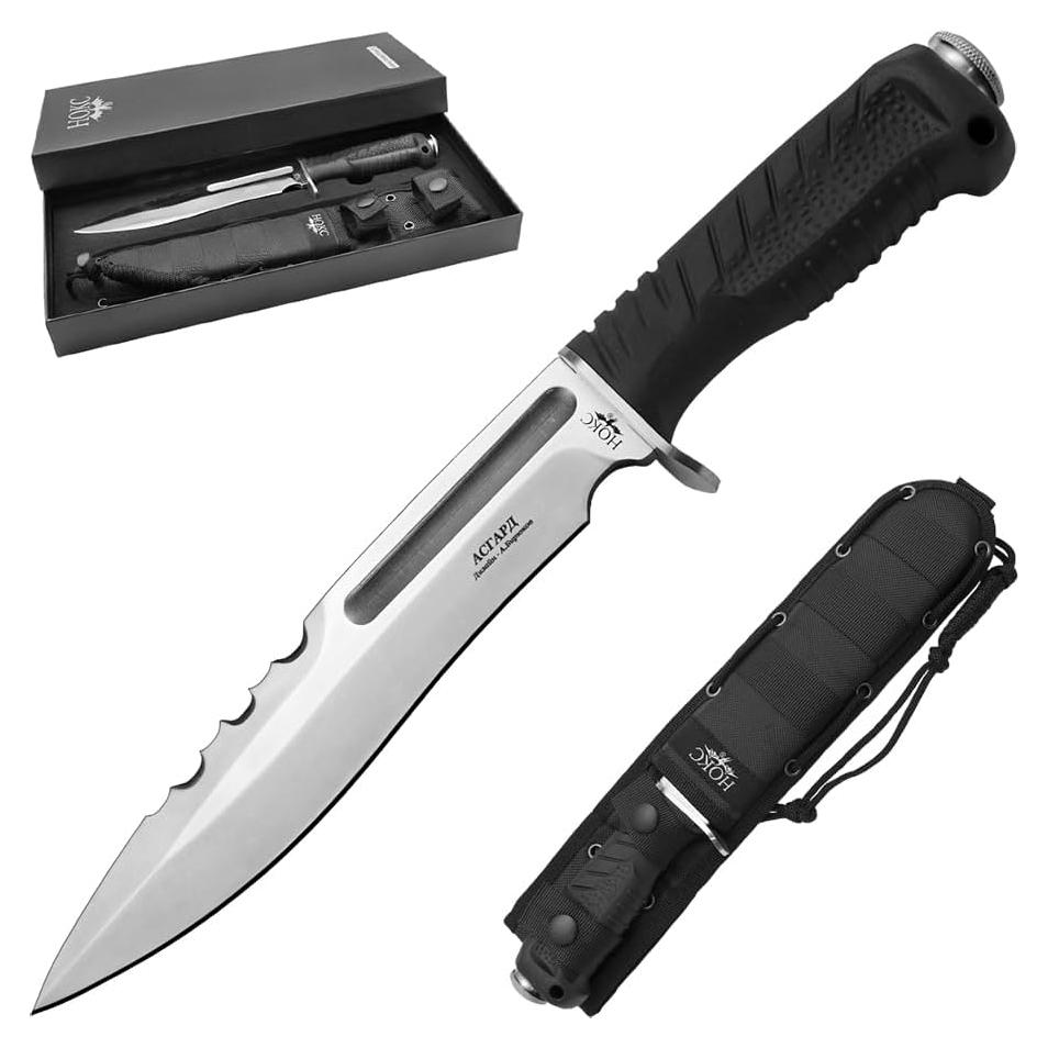 Cuchillo de Caza HOKC Asgard 607-181821, Acero AUS8, 20.6 cm