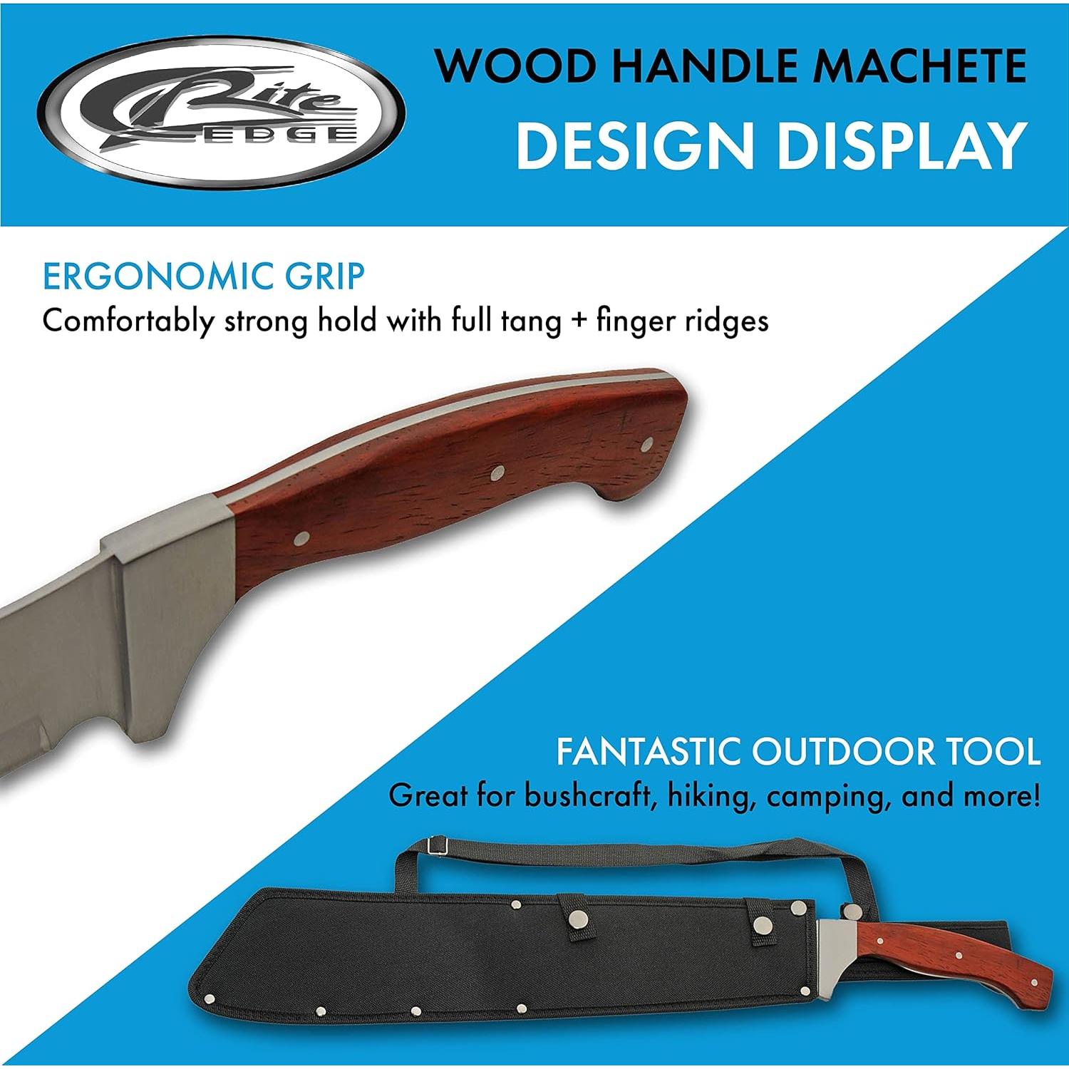 Machete Cleaver 63.5 cm SZCO Supplies con Mango de Madera