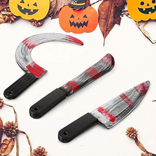 Set 3 Cuchillos de Halloween Juguete Plástico Sumind