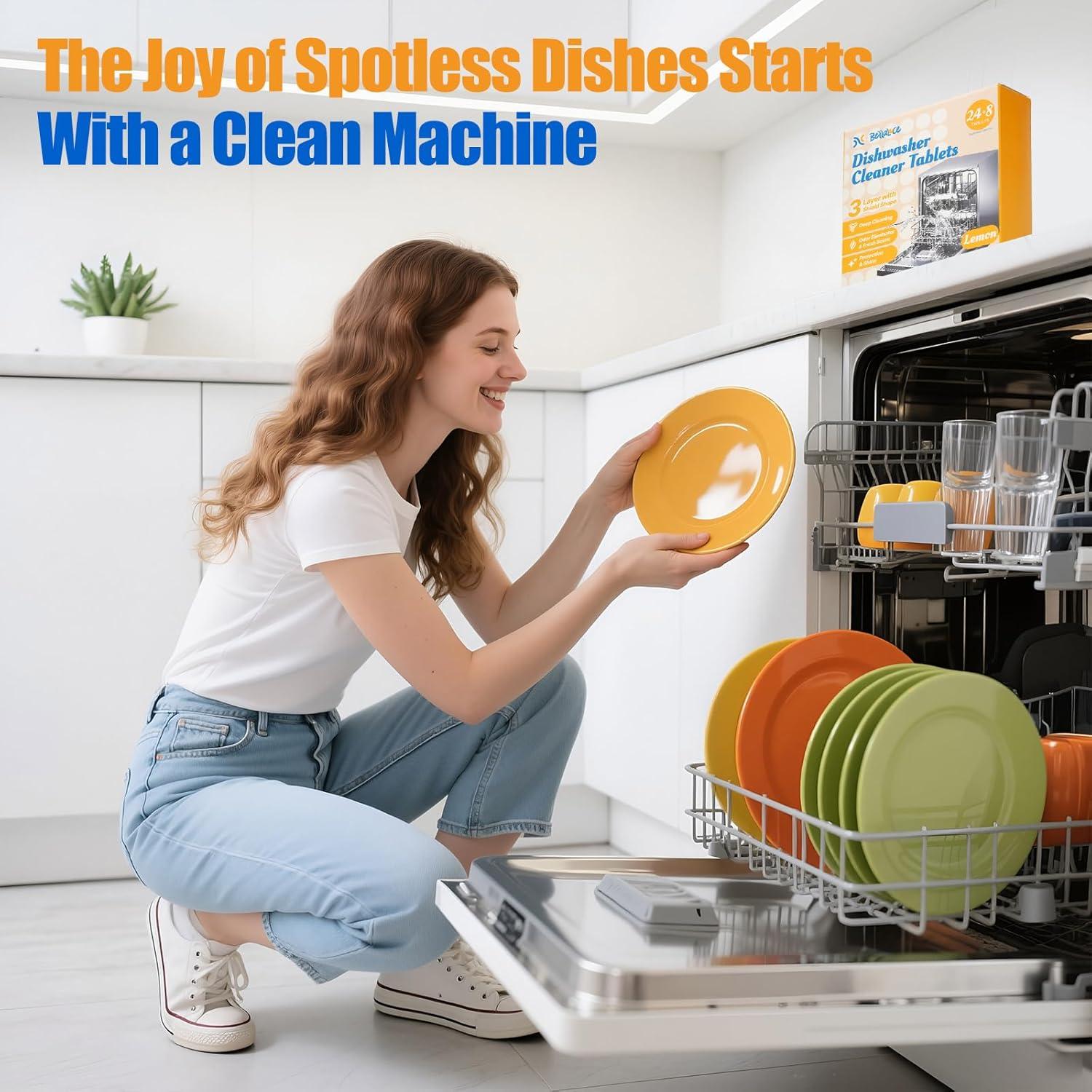 Tabletas Limpiadoras de Lavavajillas 32 Unidades - Aroma a Limón