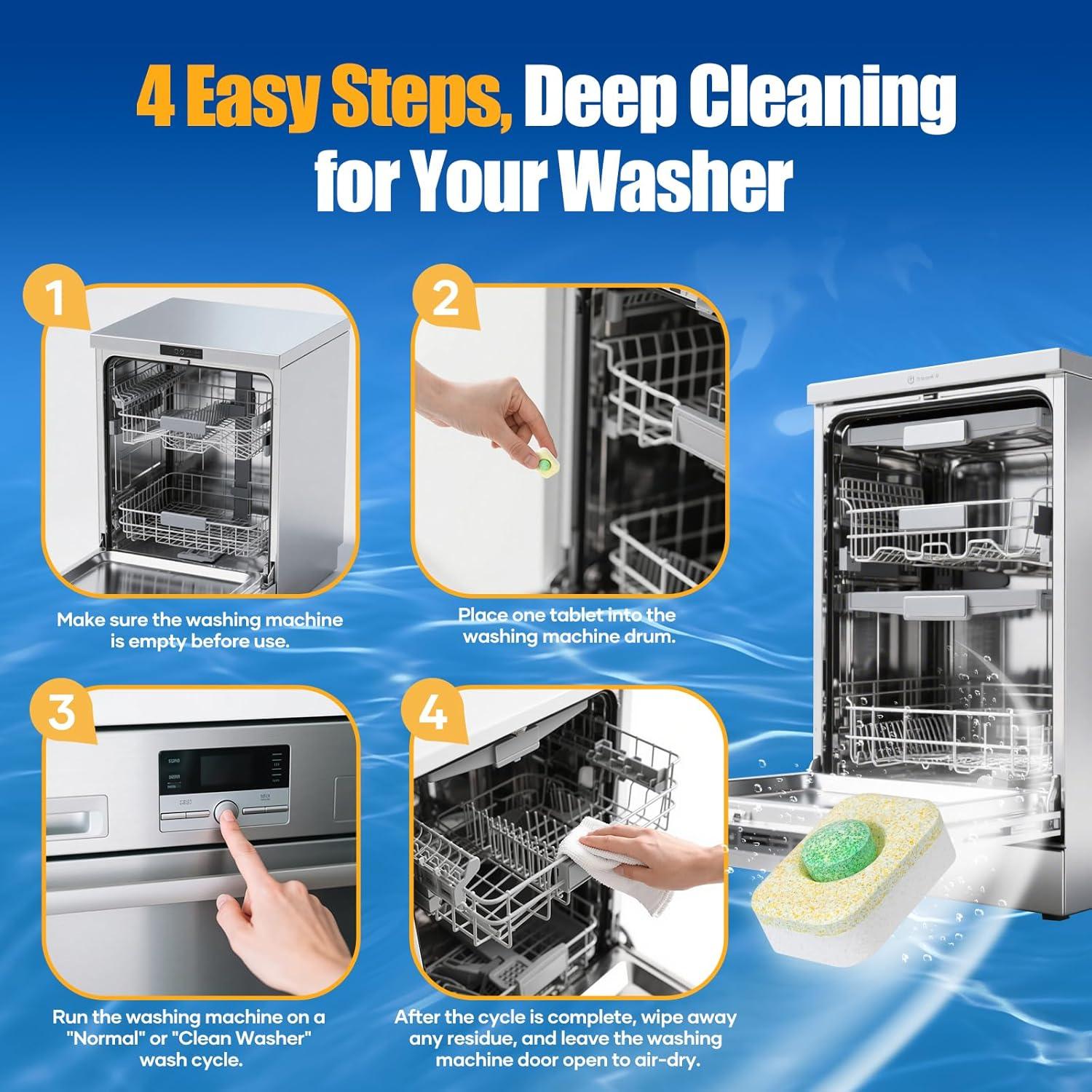 Tabletas Limpiadoras de Lavavajillas 32 Unidades - Aroma a Limón