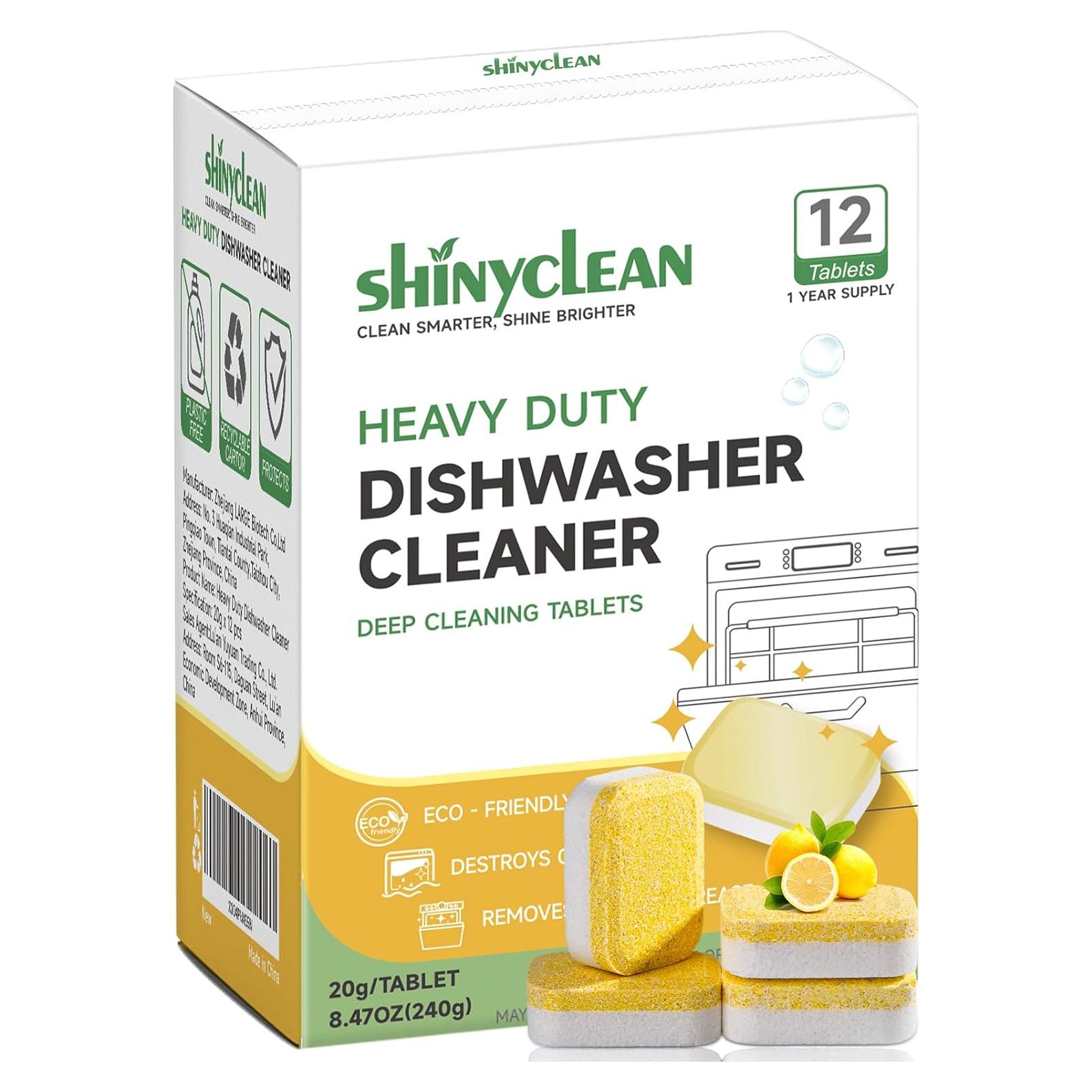 Tabletas Limpiadoras para Lavavajillas ShinyClean 12x20g