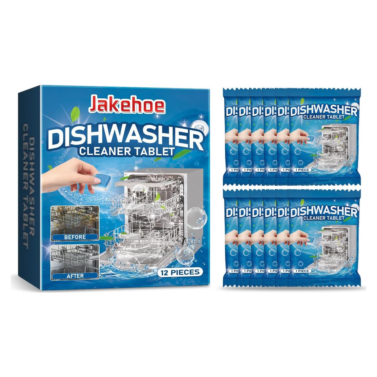 Tabletas Limpiadoras YRXEFY - 12 Piezas Desincrustantes con Limón