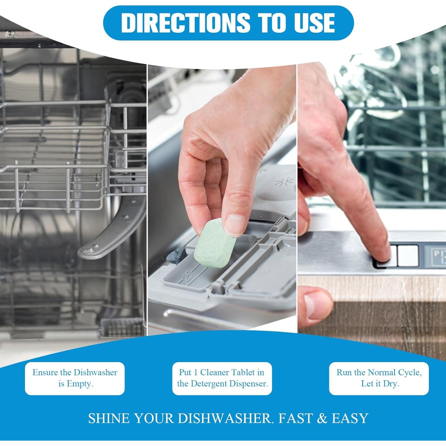 Tabletas limpiadoras para lavavajillas OOOFLOWER 6 piezas 20g