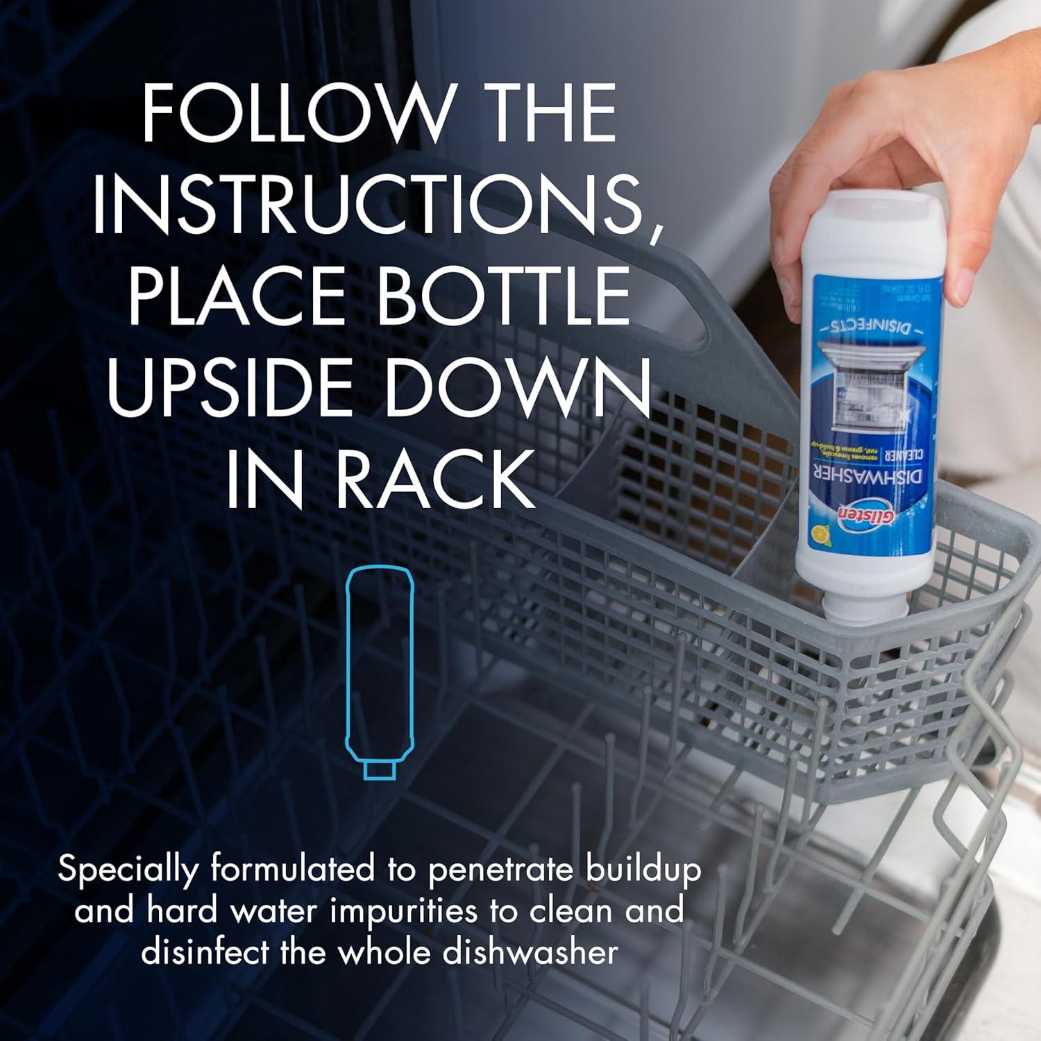 Limpiador de Lavavajillas Glisten 340 ml Pack de 3 - Elimina Cal y Grasa