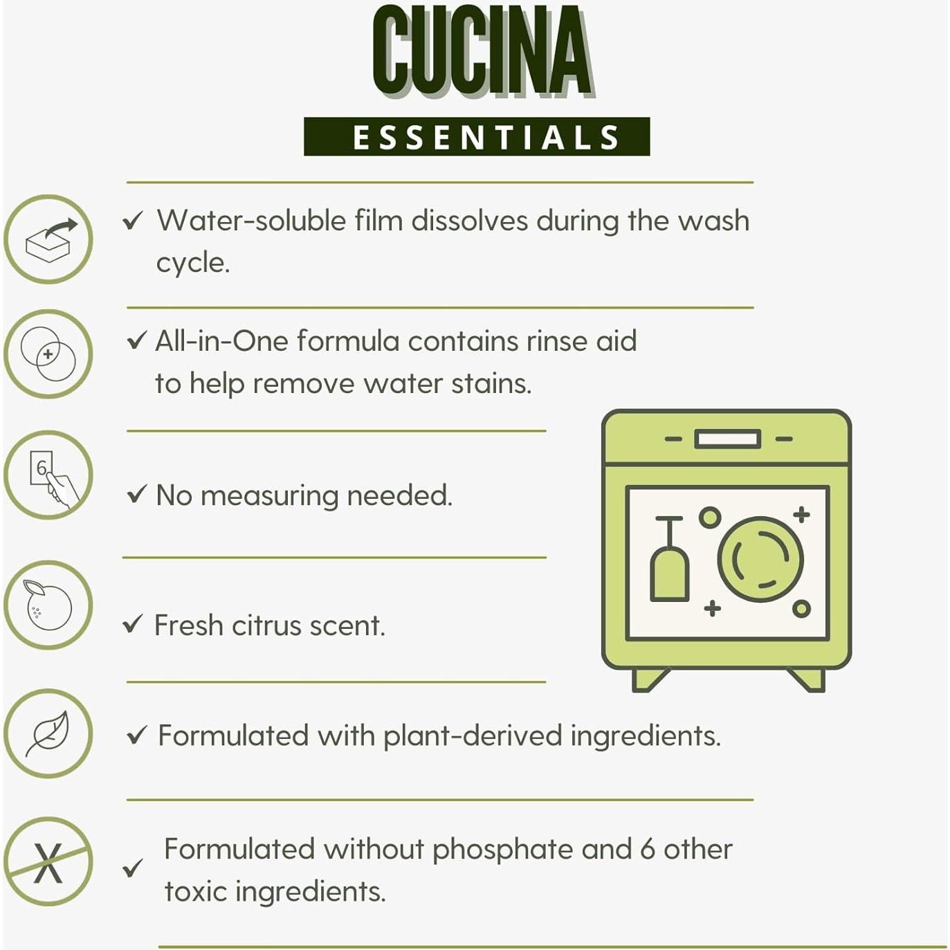 Cápsulas de Detergente para Lavavajillas Frutas y Pasión - 55 tabletas