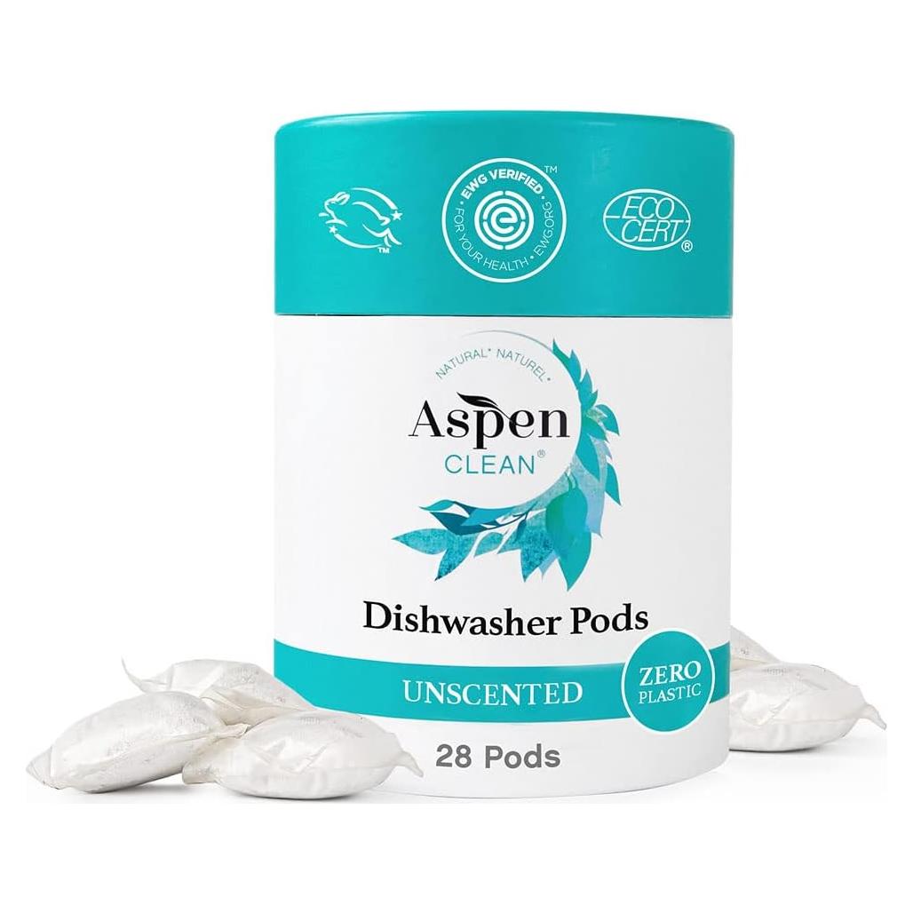 Bolsas para Lavavajillas AspenClean Ecológicas 28 Unidades