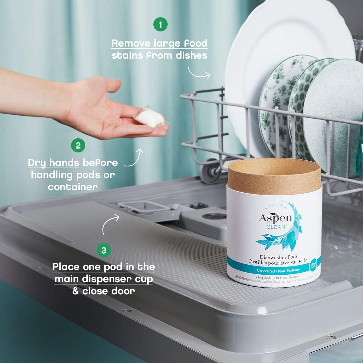 Bolsas para Lavavajillas AspenClean Ecológicas 28 Unidades