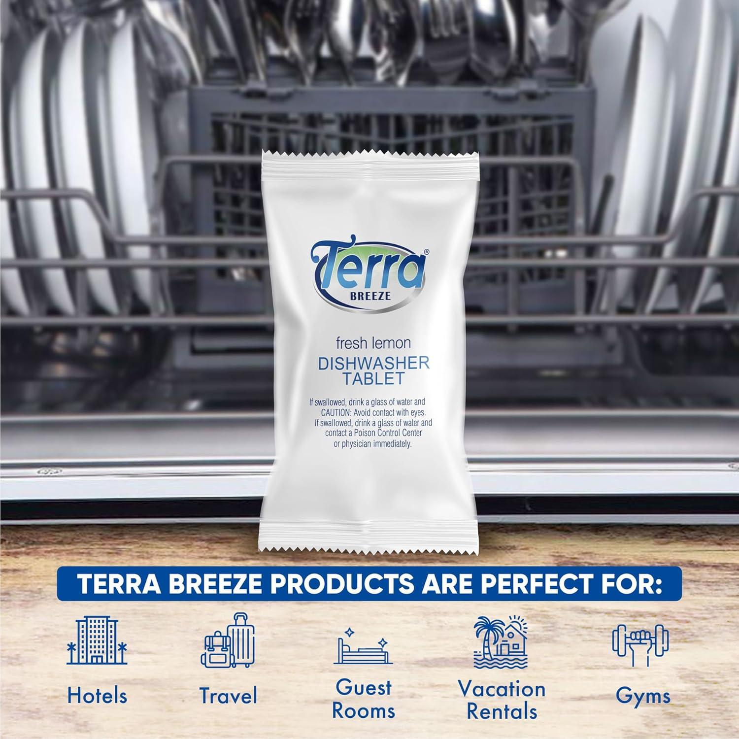 Tabletas de Lavavajillas Terra Breeze 200 Unidades Aroma Limón