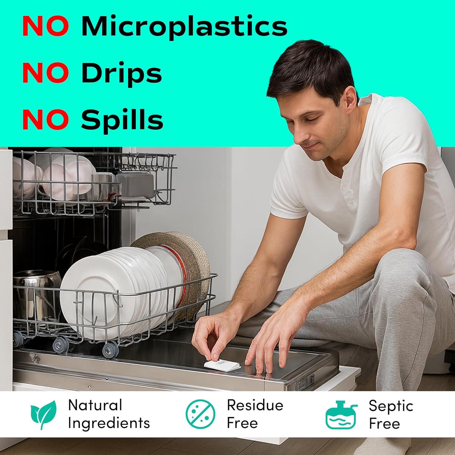 Hojas de Detergente Ecológicas Zero Trace - 60 Cargas Sin Fragancia