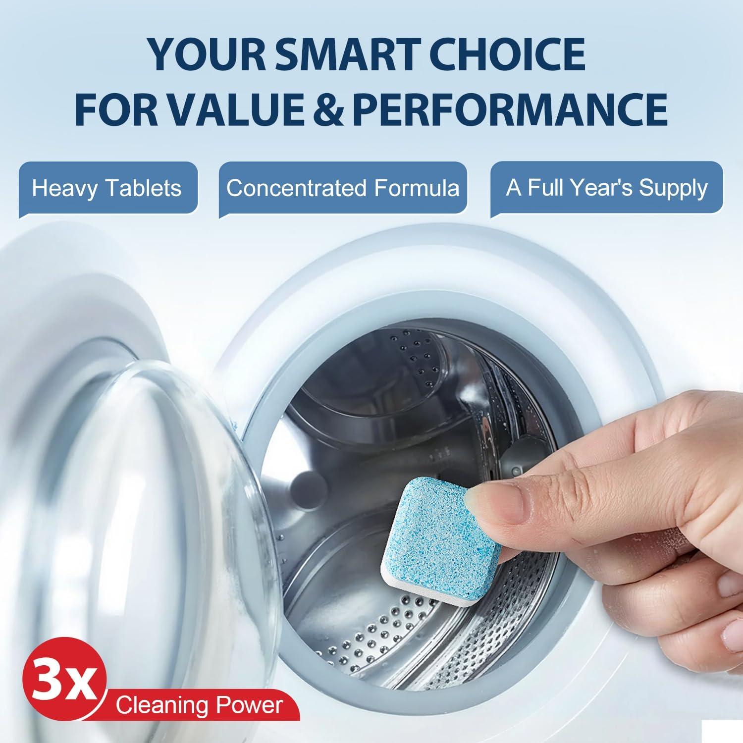 Tabletas Limpiadoras de Lavadoras Maebho 24 Unidades Ecológicas