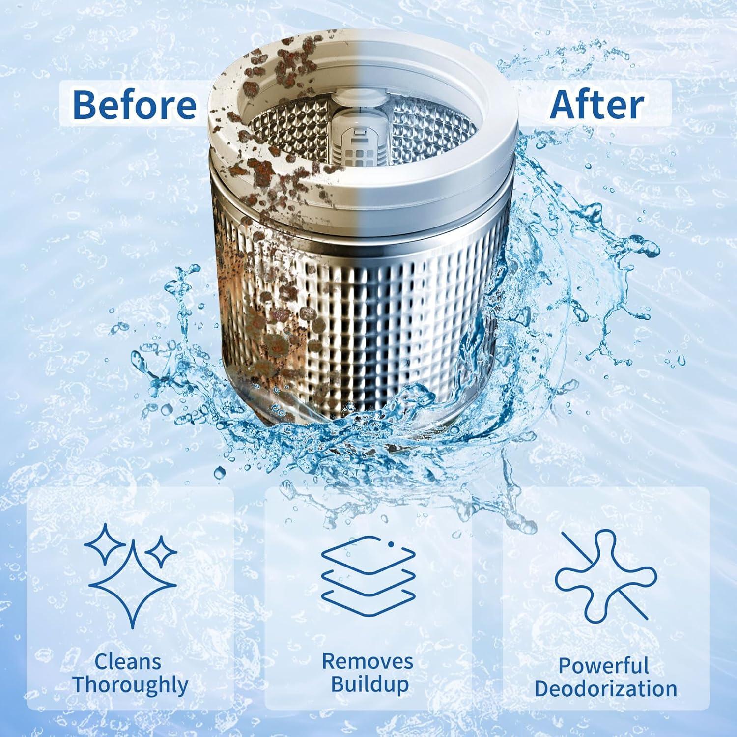 Tabletas Limpiadoras de Lavadoras Maebho 24 Unidades Ecológicas