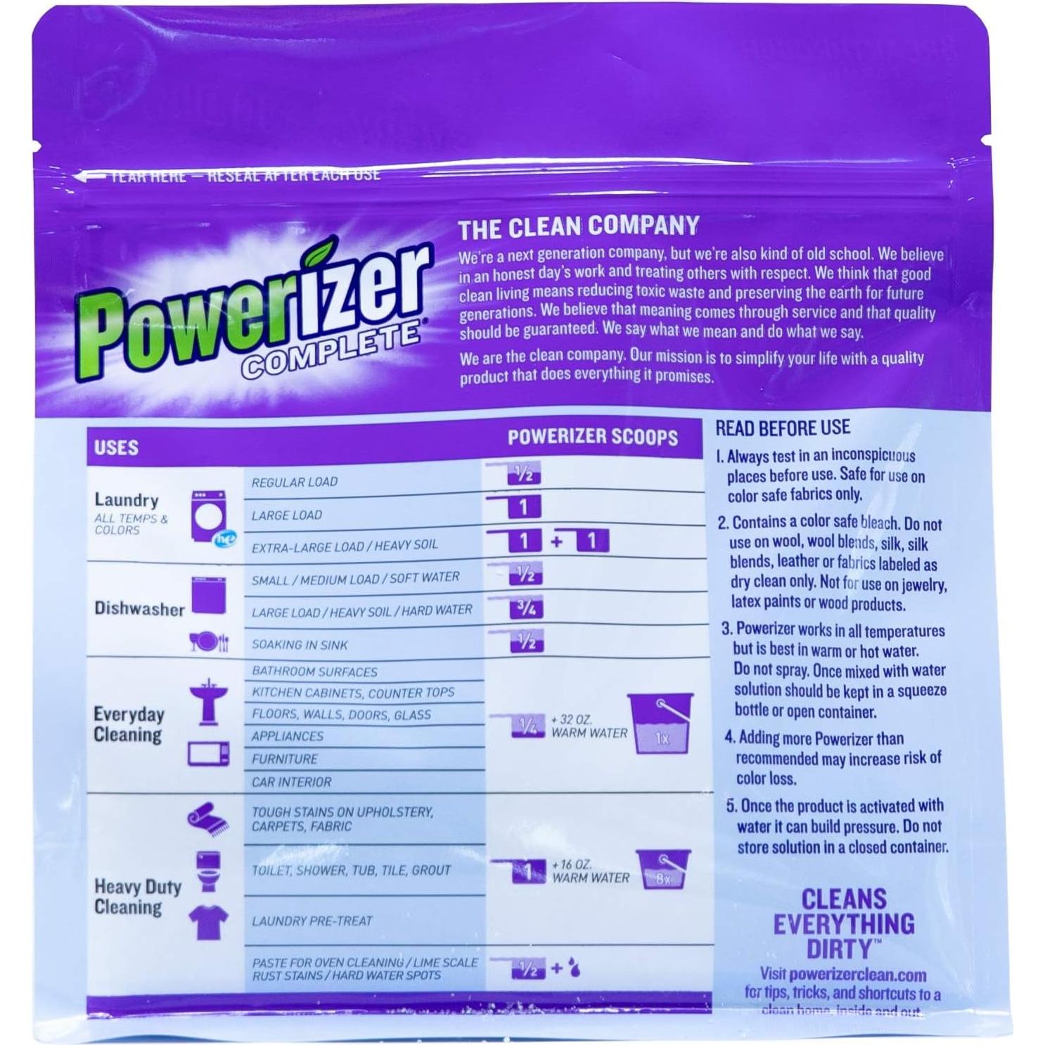 Detergente en Polvo Powerizer Completo 1.36 kg - 6 en 1