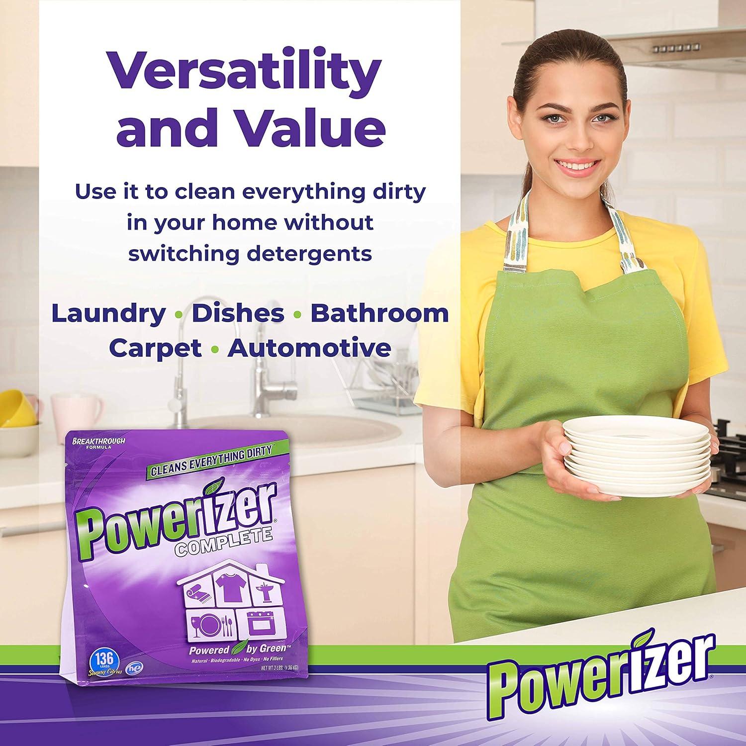 Detergente en Polvo Powerizer Completo 1.36 kg - 6 en 1