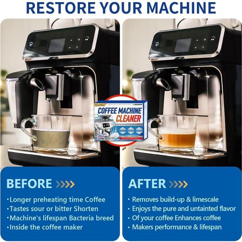 Tabletas Desincrustantes para Cafeteras Maebho - 24 Unidades