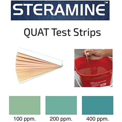 Tabletas Desinfectantes Steramine 150 Unidades + Tiras QT-10