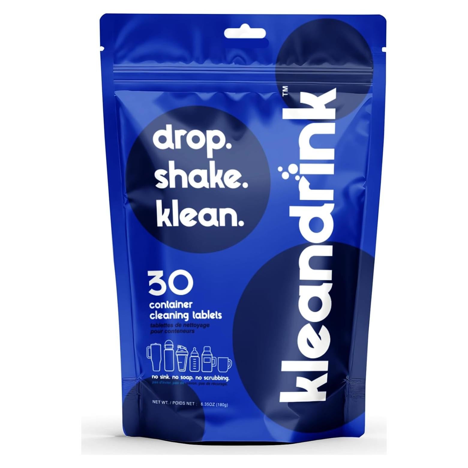 30 Tabletas de Limpieza Ecológicas KLEANDRINK - Sin Fregar