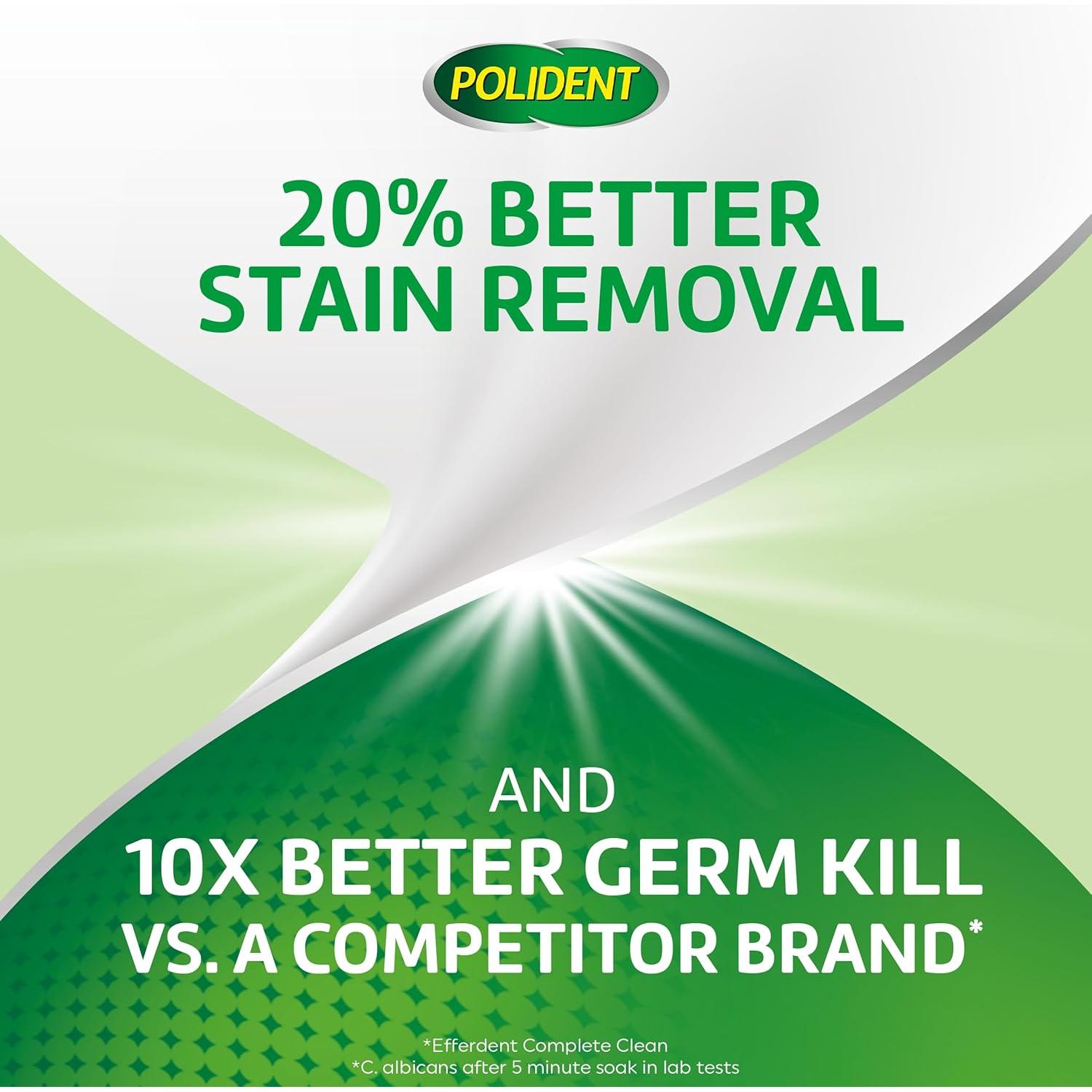 Tabletas Limpiadoras de Dentaduras Polident 3 Minutos - 252 Unidades