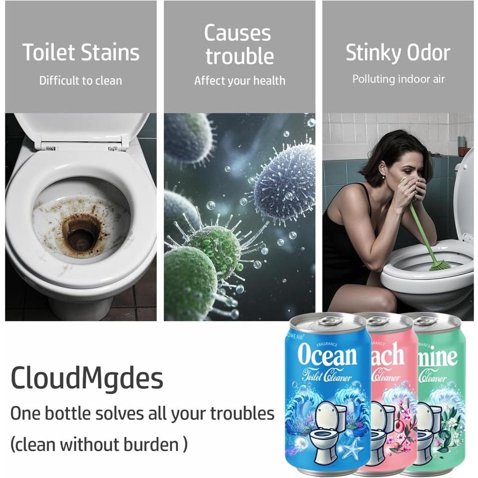 Limpiador de Inodoro CloudMades Automático 90 Días Fragancia Fresca