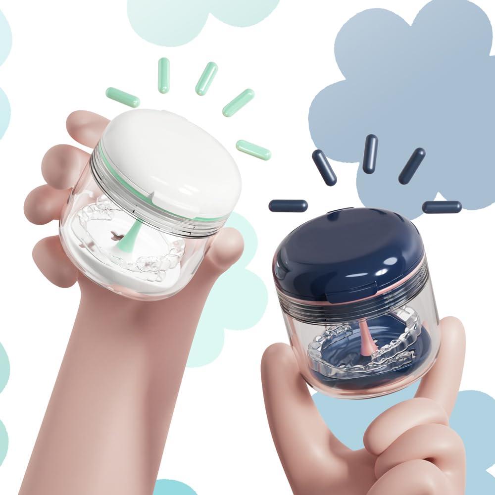 Caja de Retención Aidarmoll para Dentaduras y Protectores Bucales