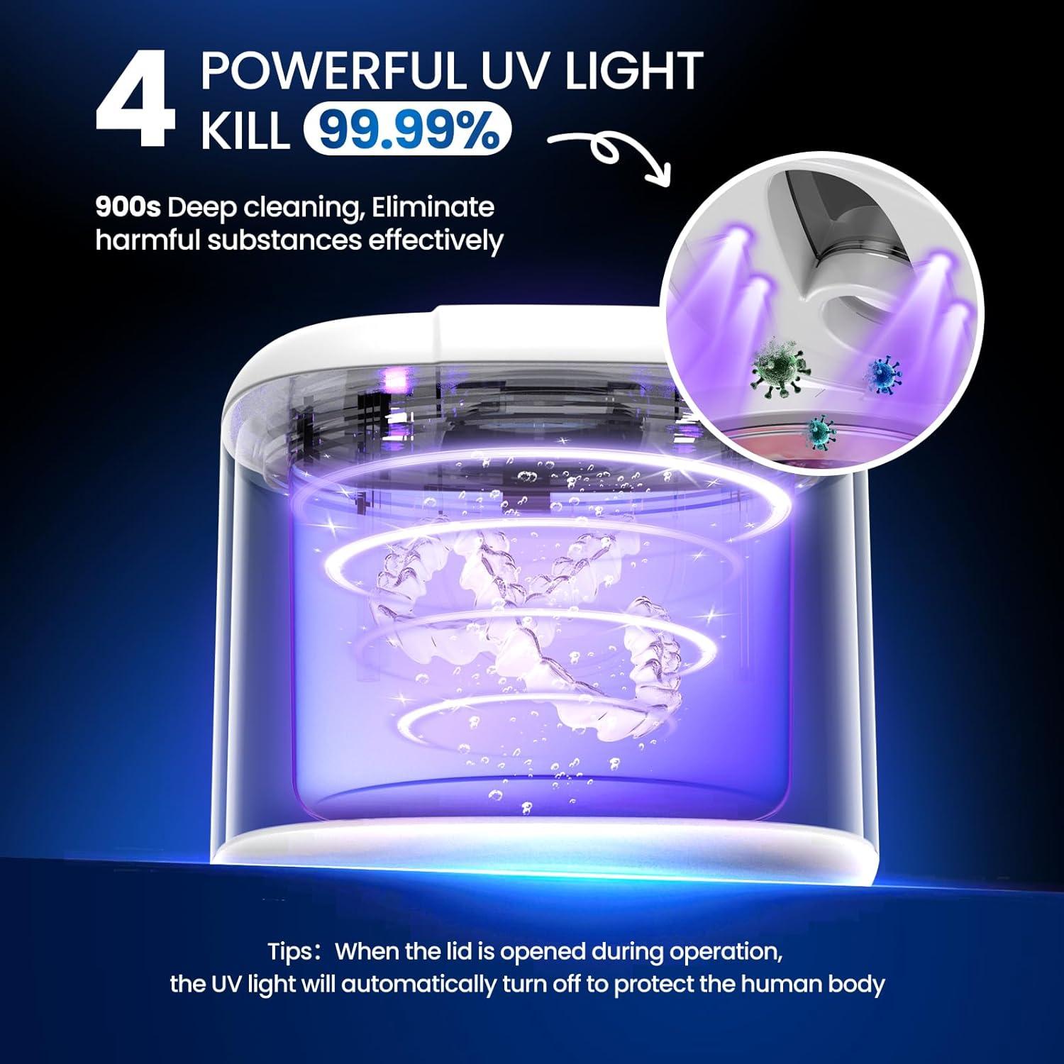 Limpiadora Ultrasonido Dental Moeila JX-536 Pro 200ml 4 Modos