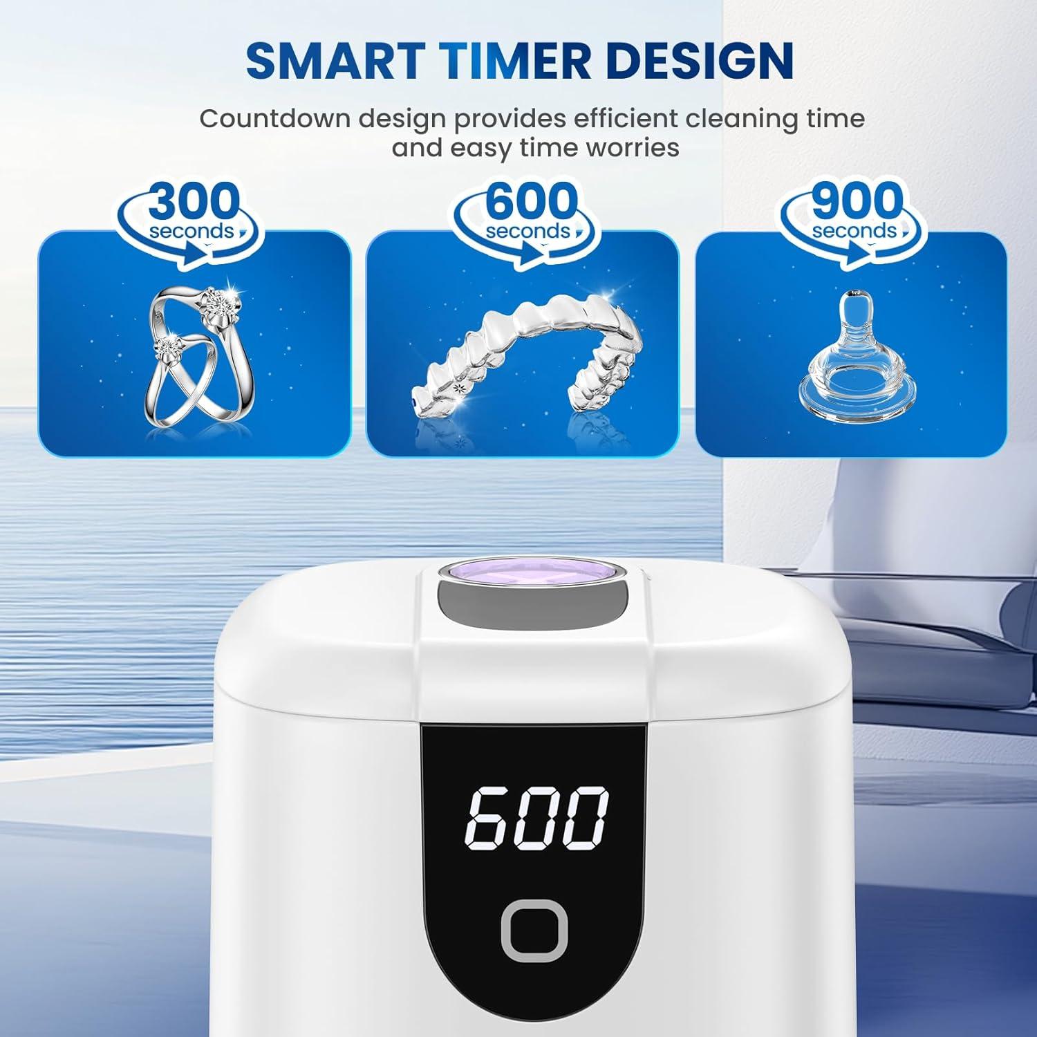 Limpiadora Ultrasonido Dental Moeila JX-536 Pro 200ml 4 Modos