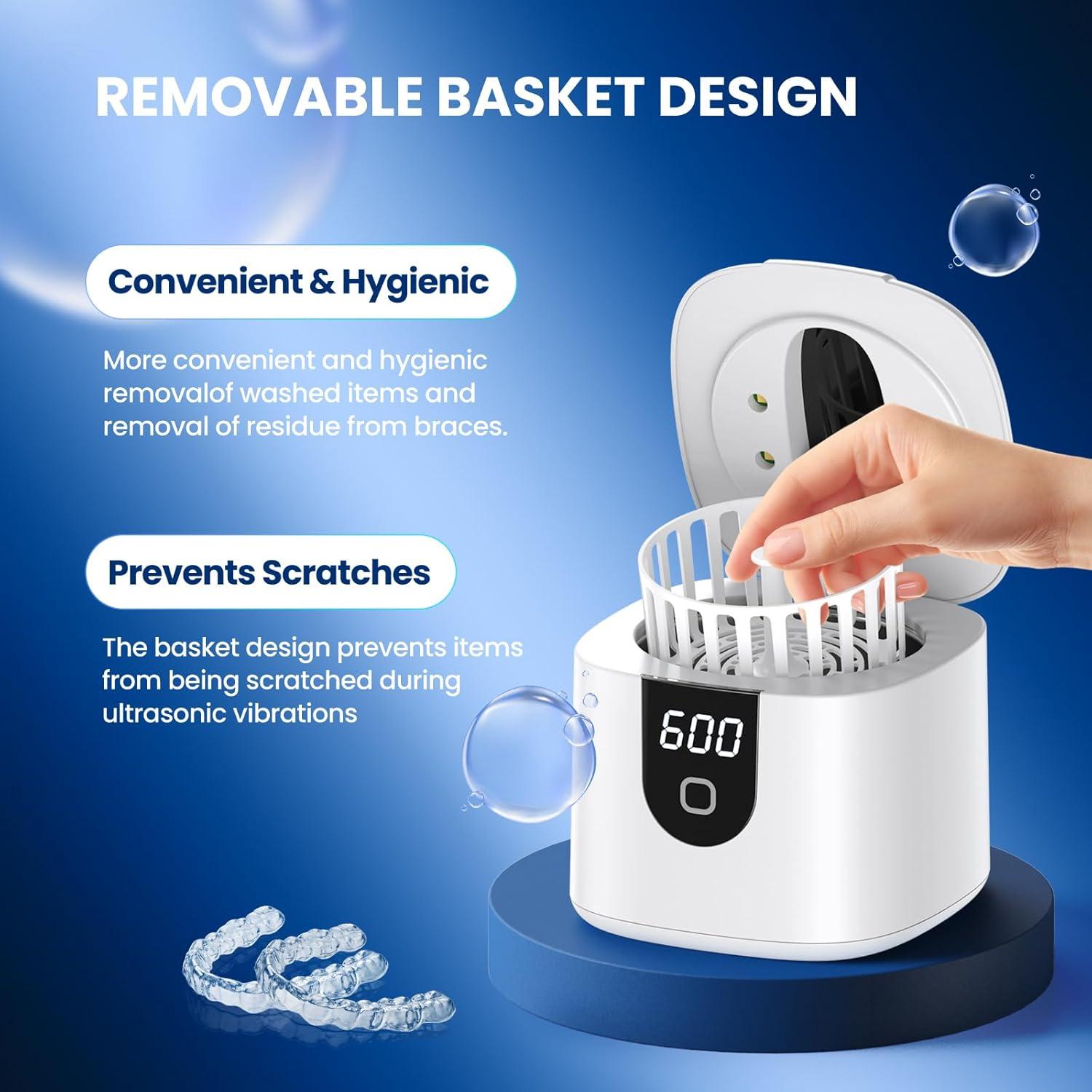 Limpiadora Ultrasonido Dental Moeila JX-536 Pro 200ml 4 Modos