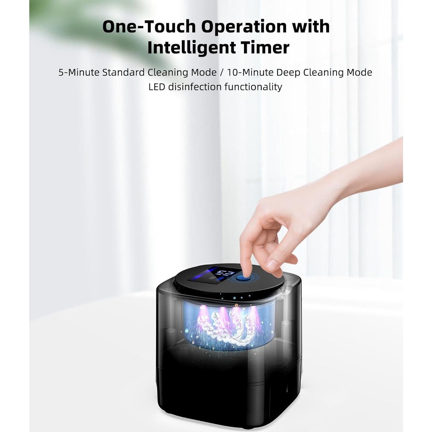 Limpiador Ultrasónico QueScxub A31 para Dentaduras y Joyería