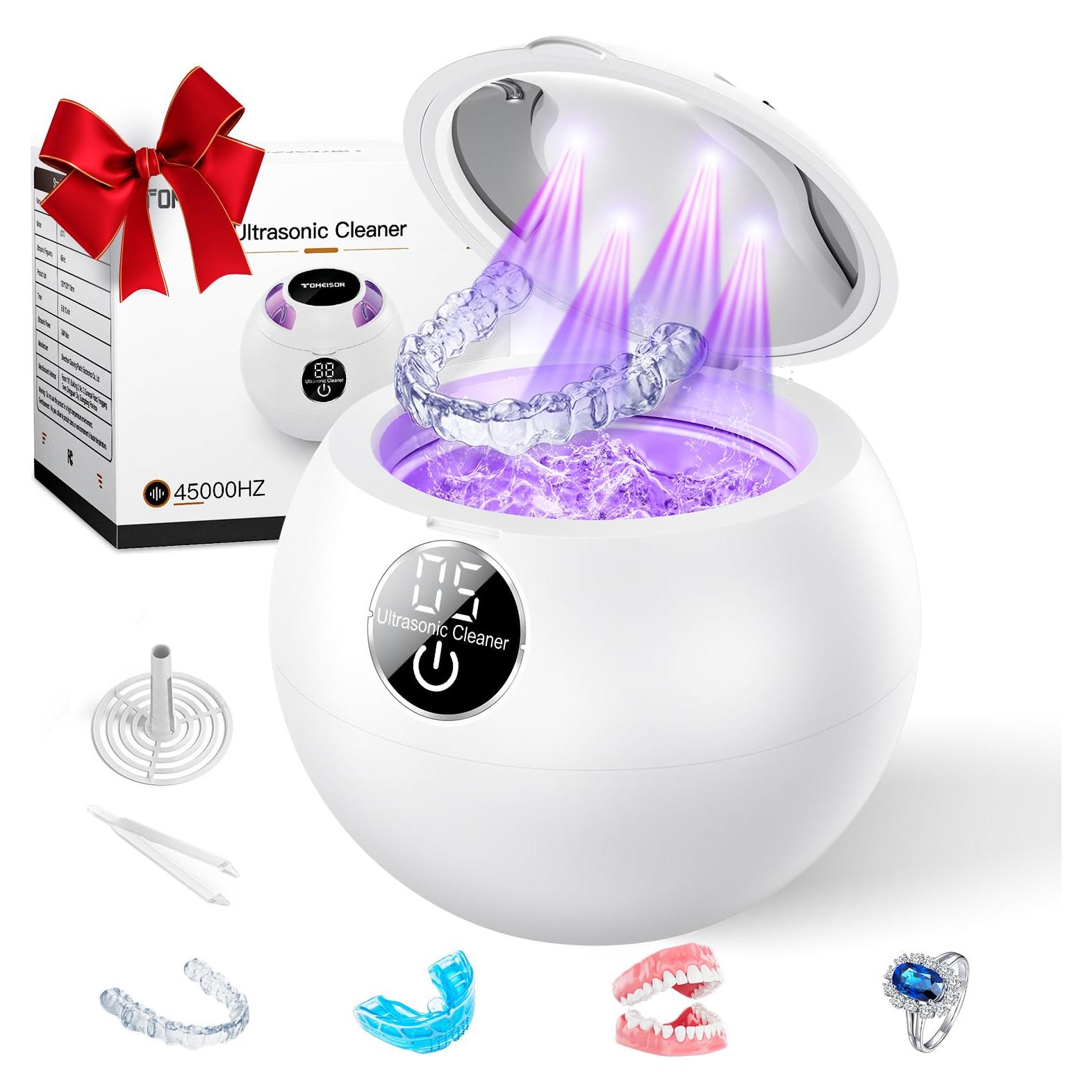 Máquina Limpiadora Ultrasónica 200ml 45kHz Blanco - Retenedores