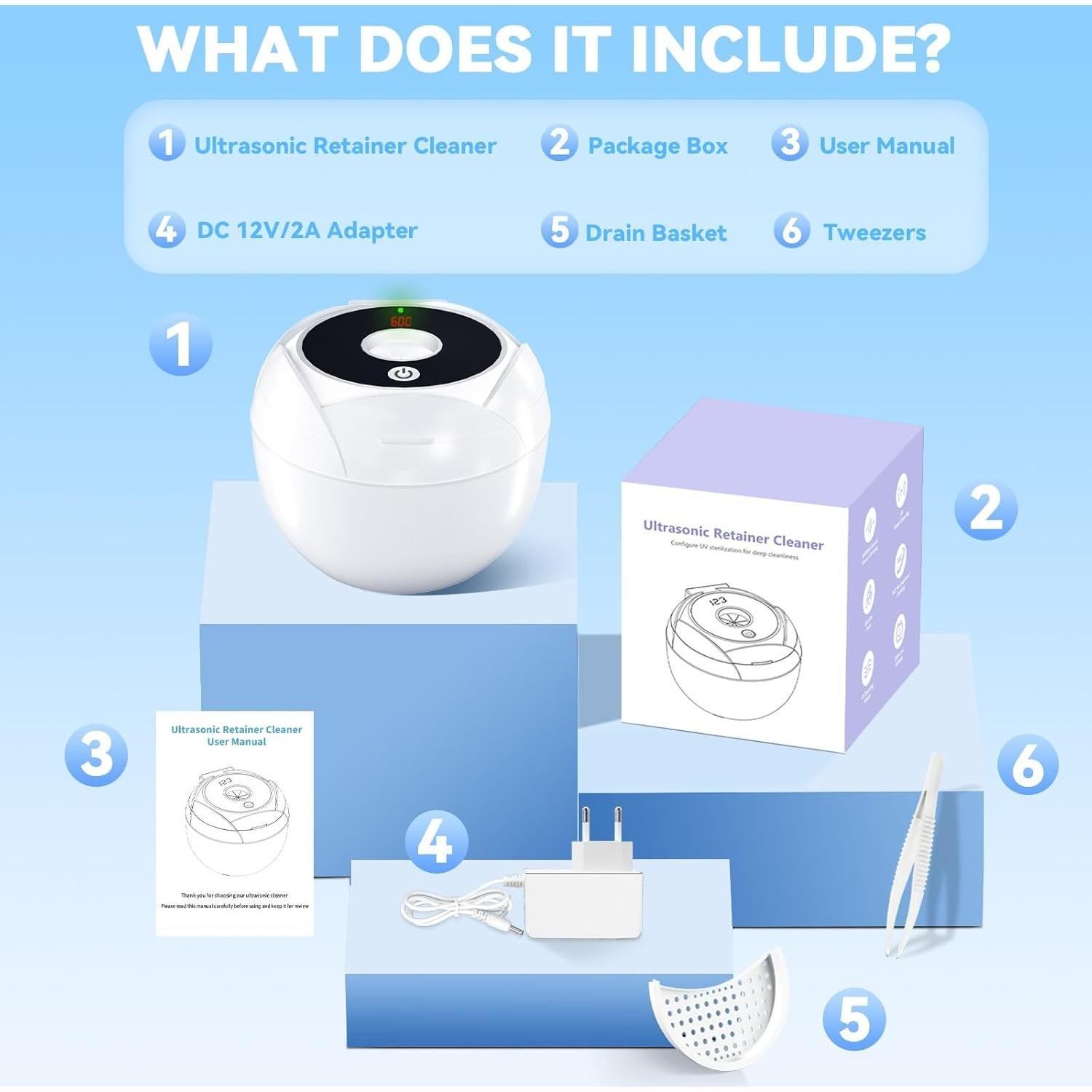 Limpiadora Ultrasónica de Retenedores GREATHOUSE 200ml 45kHz