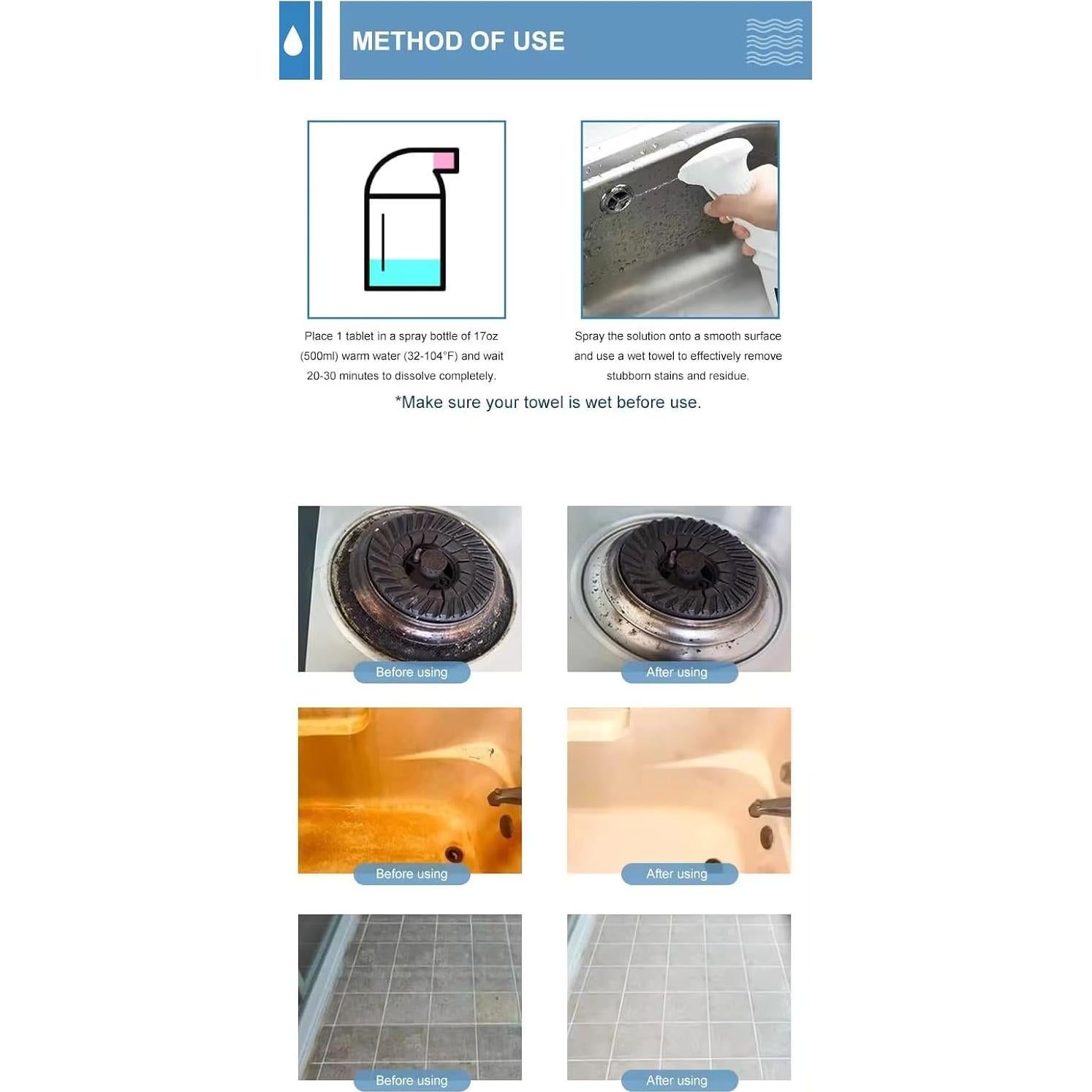 Tabletas Efervescentes de Ácido Hipocloroso Relief - 100 Tabletas